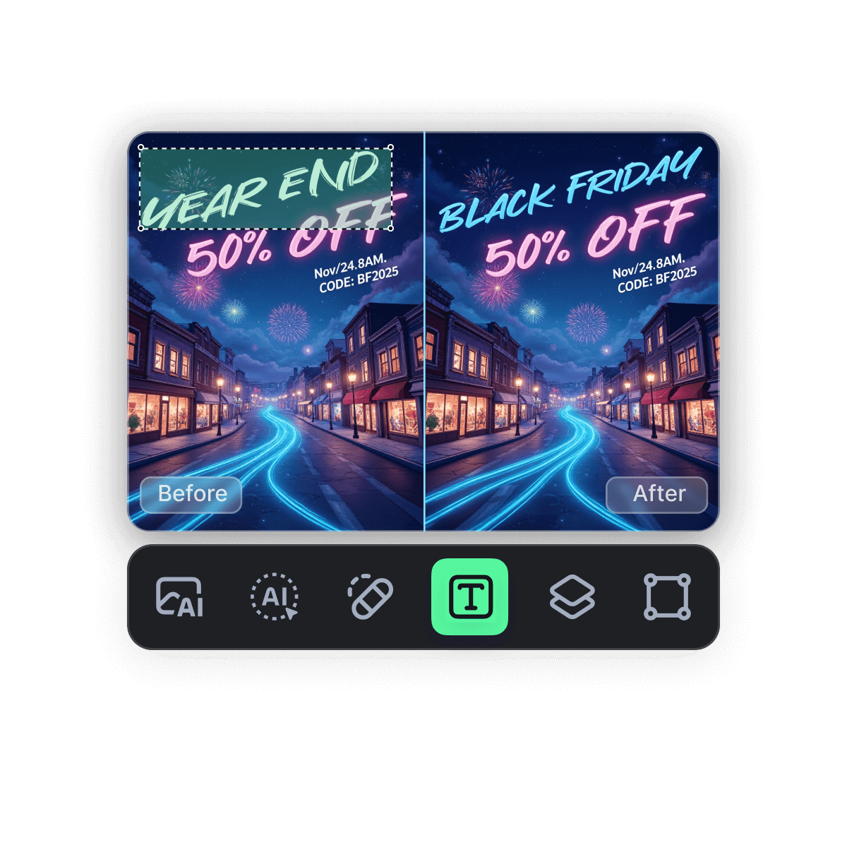 Modify Poster Text with Ease